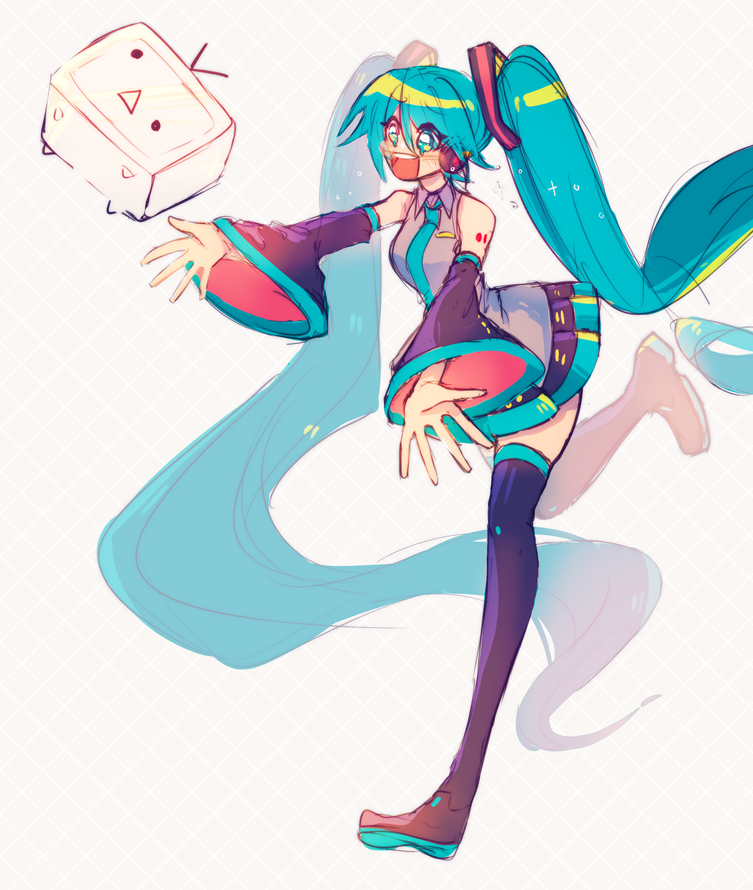 初音ミク「mkgk#初音ミク誕生祭2024  #帰ってきたニコニコ 」|hikus☂のイラスト