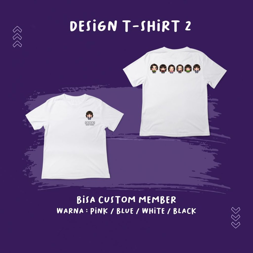 LockeyTangsel's tweet photo. T-Shirt : https://t.co/1PvUYqq2Oy

Custom bagian depan : Chibi Member/Logo Saja✅
Warna : Pink/Blue/White/Black https://t.co/65IaVJeHYv