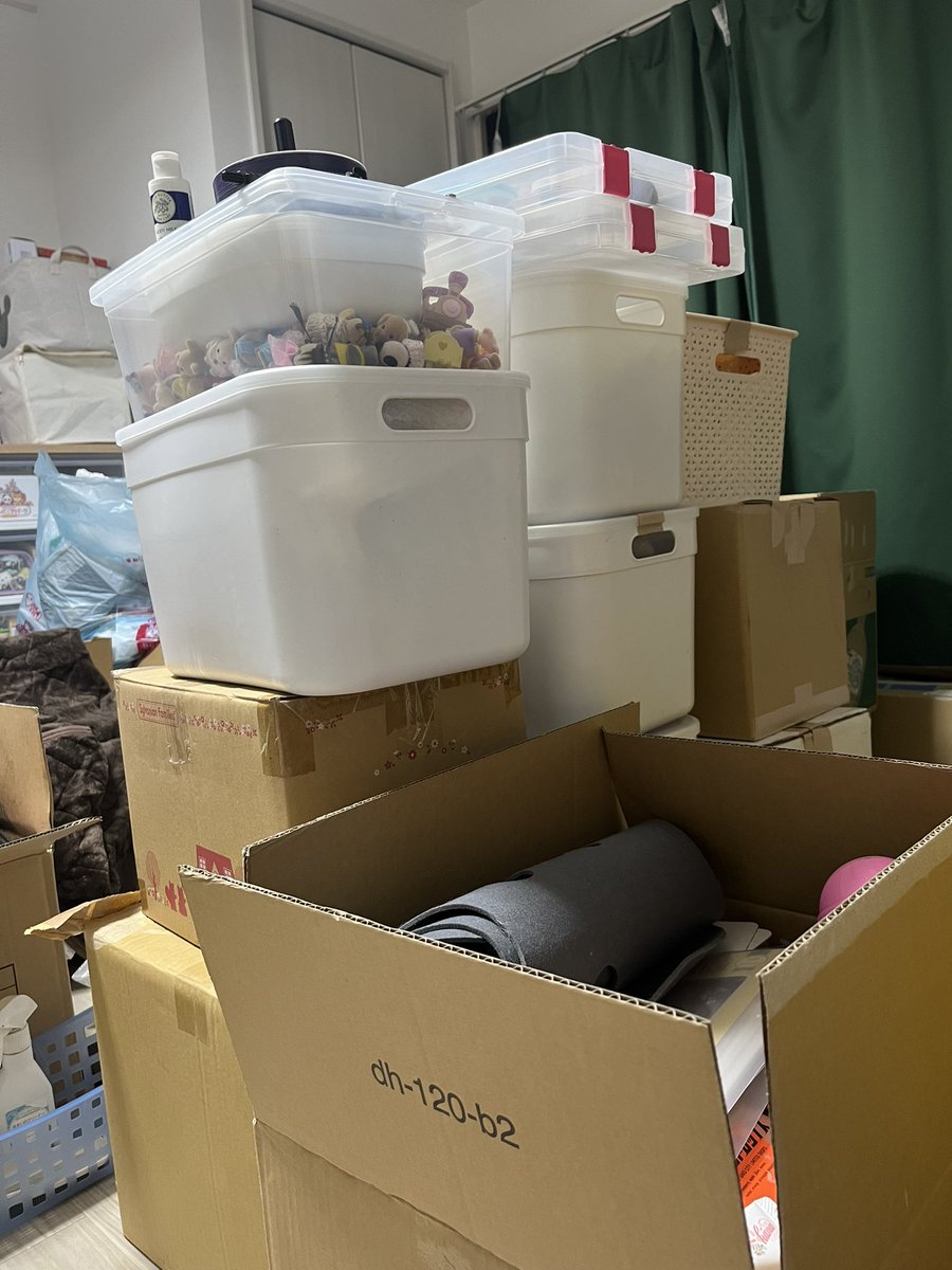 引っ越したけど、片付かないし、台風ださ、ゴミ出しに合わせて片付けないと散らかる一方だし、色々悩ましい。テレビでみる汚部屋に自分の借りたところがなる姿、想像もしてなかったわ。#シングルマザー