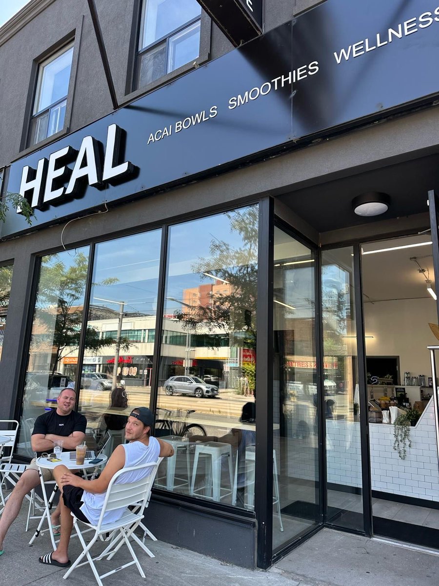 Finishing touches happening at ⁦<a href="/itshealwellness/">HEAL</a>⁩ on St. Clair Avenue in Toronto…can’t wait to check it out 💚👍 $HBFG $HBFGF 

#QSR #franchise #health $QSR $MTY $MTY.TO $SBUX $WING $BROS $YUM $ATD.TO $DPZ $BYD.TO $CSU.TO $CAVA $CMG $SHAK $EAT #investing