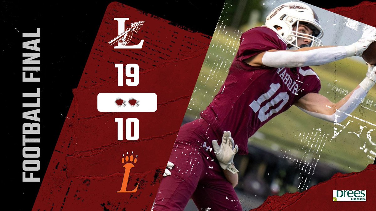 🏈 FINAL | Warriors (2-0) head to West Clermont next Friday. #OnwardLebanon