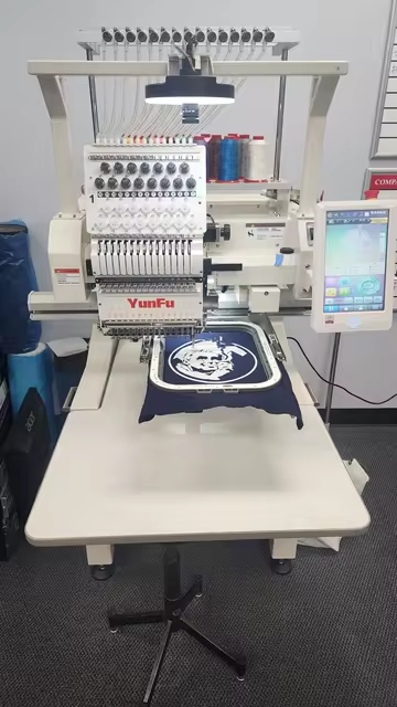 SallyPan6's tweet photo. QM-1501 Single head embroidery machine assembled with camera system, gain 100% good feedback from USA. 🥰

Magnetic frames and the hoop station, a MUST THING to all embroidery business!🤩

Choose YunFu, choose the best for your business👍
Sally Pan: +86 13477097821 https://t.co/73lb8jxN6F