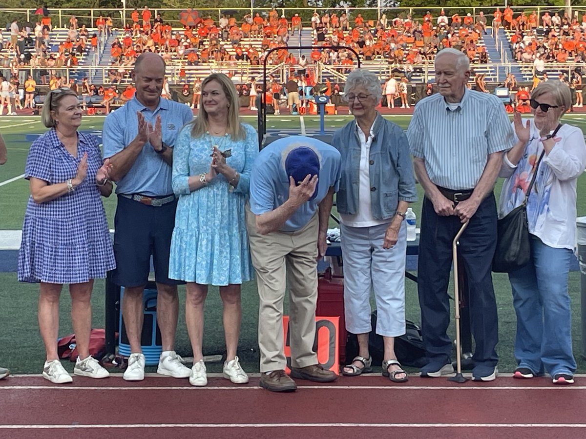 Take a bow, Sam Simmermaker. You’ve earned it. Columbus thanks you. Thank you Sam, Fran, and your entire family for attending the ceremony tonight. #SamSimmermakerPressBox