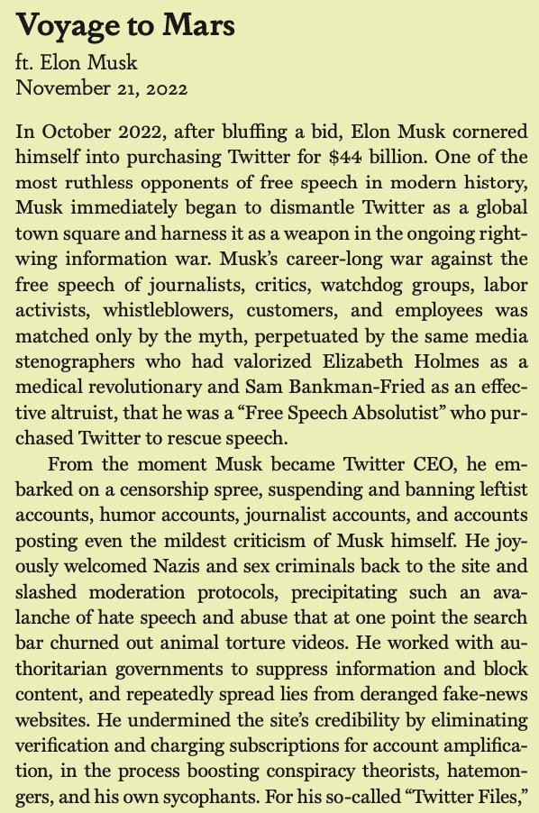 Don't make me quote from an upcoming book entitled MUSEUM OF DEGENERATES