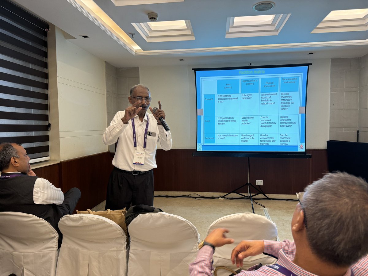 DeeptiBeri04's tweet photo. Super interesting workshop on reducing #Farminjuries by Dr Mathew Varghese from St Stephens Hospital #Delhi happening NOW at #Safety2024 
Understand more on Haddon Matrix https://t.co/G5L4aUCxam