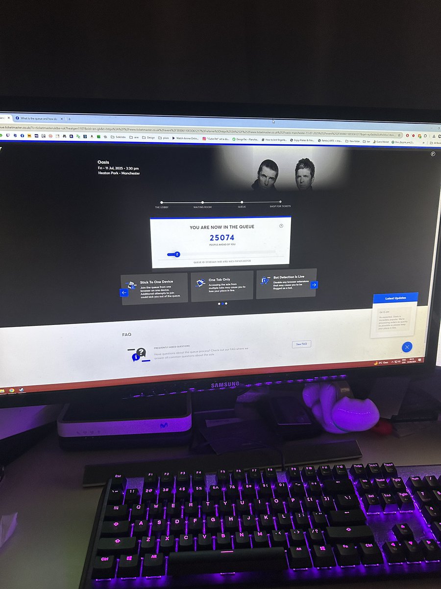 Que si tenemos dinero para ir a Oasis? No jajaja pero acá lo estamos intentando