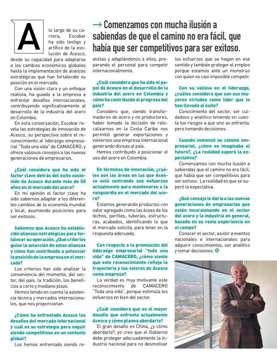 Ramiro Escobar, un líder de acero que ha llevado a Acesco al éxito durante más de 50 años

camacero.org/ramiro-escobar…