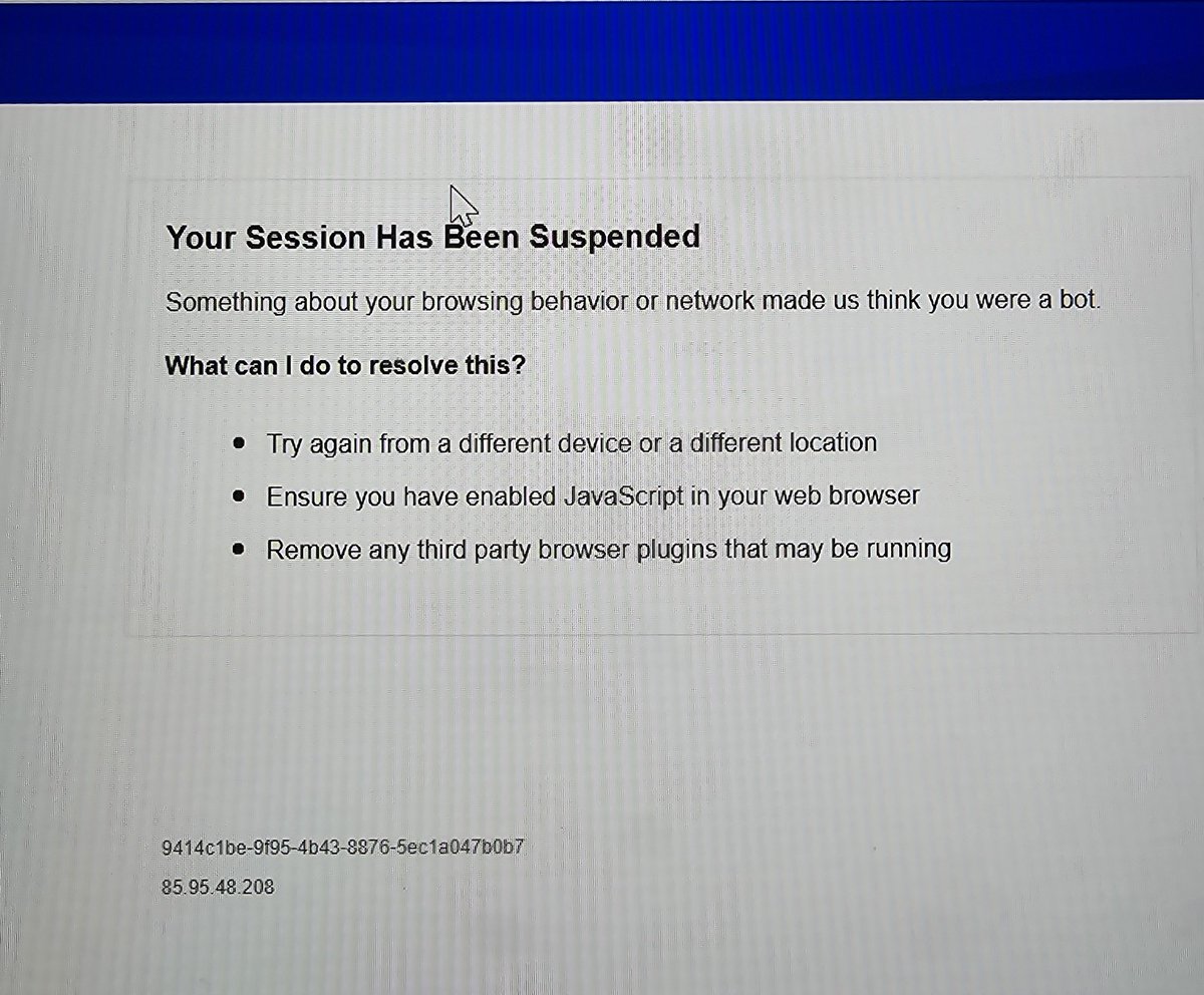 Thanks, <a href="/TicketmasterUK/">ticketmasteruk</a> I'm not a bot, but a fan... waited in queue patiently as well as requested 🤬