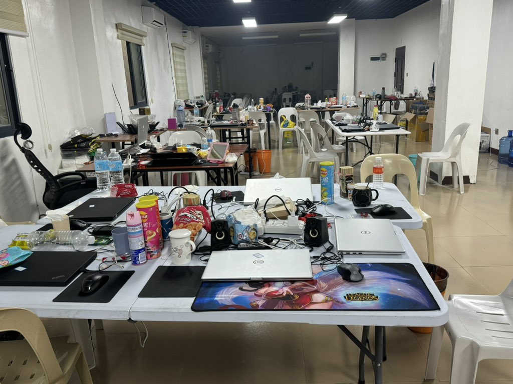 casio111921's tweet photo. Hundreds of Indonesians, Burmese, Chinese and Filipinos were found working in a scam farm in Tourist Garden Hotel in Lapu Lapu City, Cebu Province. https://t.co/D10ePu3ana