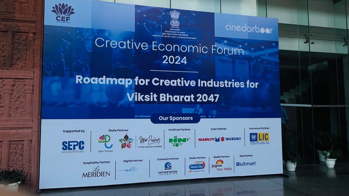 safiranand's tweet photo. Saturday first half!
Creative economy talk
For #ViksitBharat
#cef2024 #cef #creativeeconomicforum https://t.co/UijEFT0Xbx