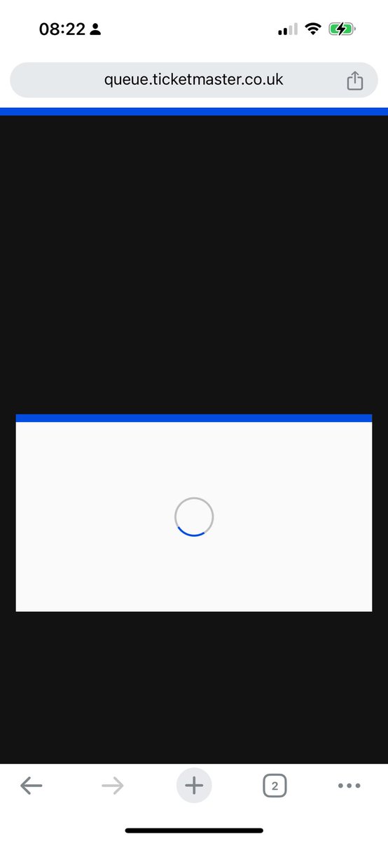 GaynorJames's tweet photo. @TicketmasterUK am I in queue for waiting room or website? Been like this for 20 mins https://t.co/yENv85OX7F