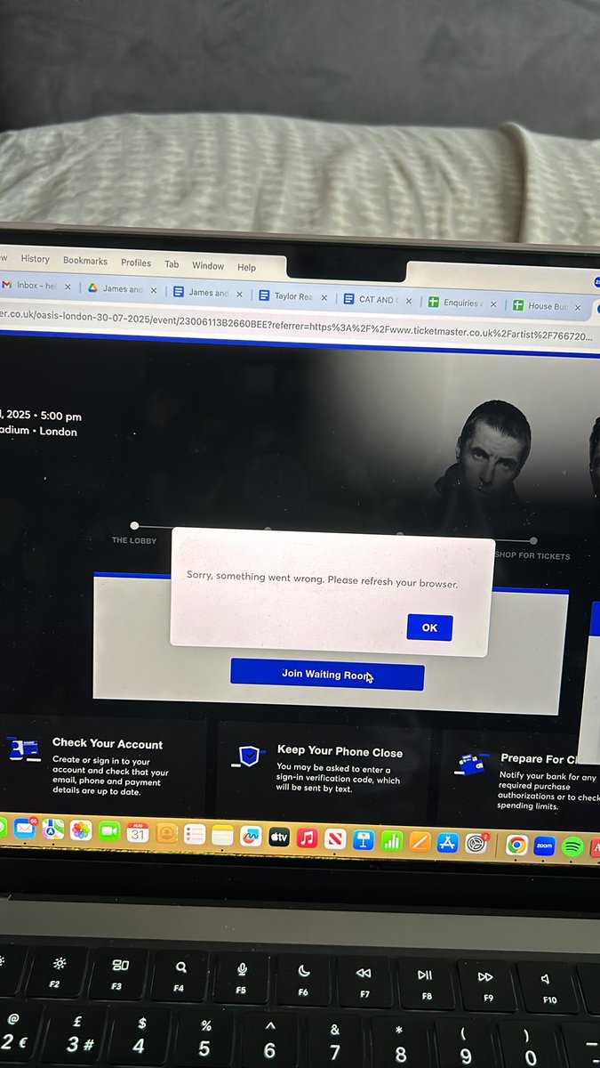 BexTaylor90's tweet photo. @katieannestark @Ticketmaster @TicketmasterUK I then Get to join waiting room but then keep getting this, which the. Takes me back to the same gateway error https://t.co/pwxakjjmdp