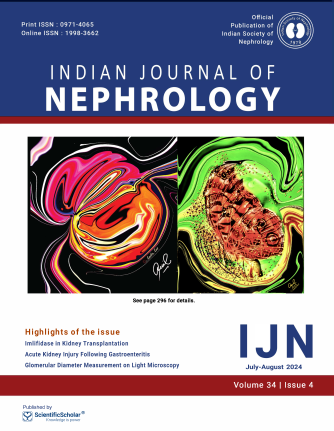 The latest issue of IJN is Live now🔥🔥

Highlights: 
⚡️State-of-Art Therapeutics in IgAN
⚡Impact of ARB versus Other Antihypertensive Medication on BP in Patients on Dialysis: A Meta-Analysis
⚡Management of UTI and VUR:  Updates from Revised IAP

 ⚙️indianjnephrol.org/current-issue/