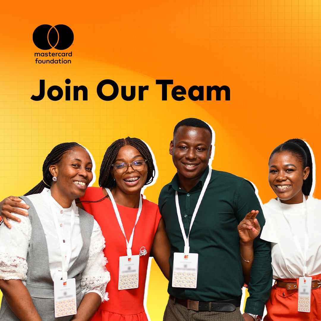 Join our team! 🌟

Are you interested in working at the Mastercard Foundation? Learn more about available positions at the Foundation here: ow.ly/Hawh50S7hks
