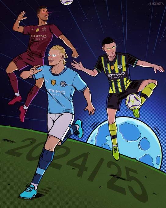 24/25 home, away and third kit 