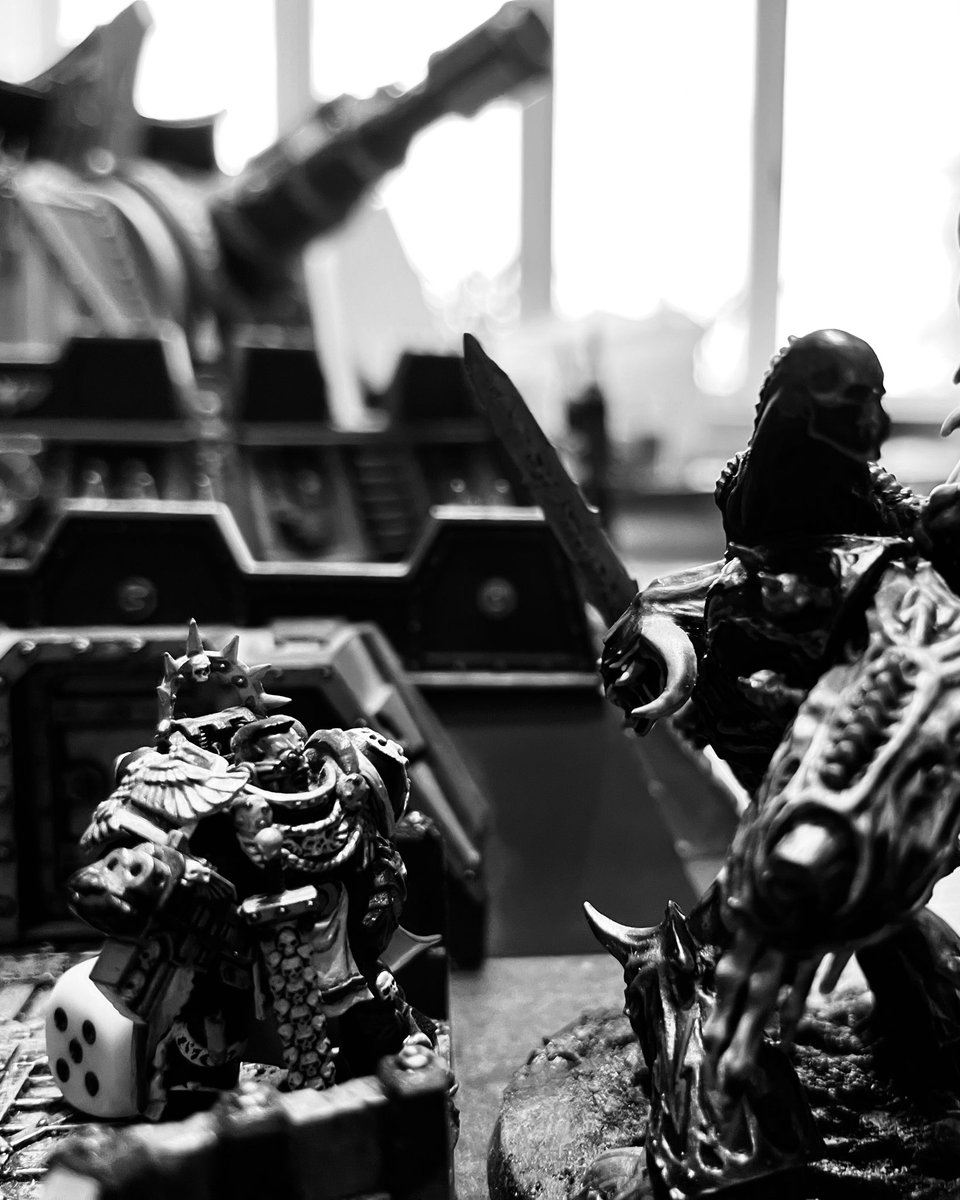 Great game against <a href="/BraeckmanEdward/">Edward Braeckman</a> yesterday with my Word Bearers (and a debut battle for my metal daemon prince)

We used the superb ProHammer ruleset. It’s the most fun I have had playing games of 40k since I restarted