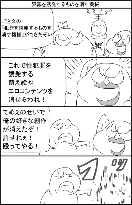 犯罪を誘発するものを消す機械 