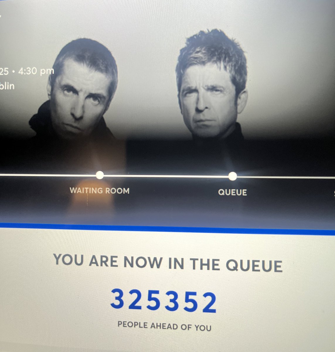 sauljad's tweet photo. Definitely Maybe not getting tickets 😭 #Ticketmaster #Oasis25 https://t.co/OVKluL7NSH