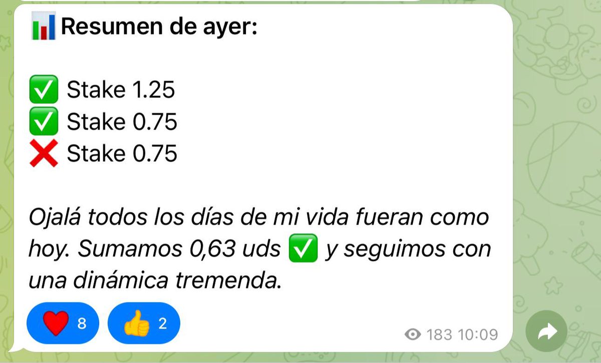 EsElTirador's tweet photo. Hoy volvimos a ganar dinero en nuestro canal, y hemos cerrado este mes en: 
26 días ganando, y solo 4 negativos.. 🔥✅

Queremos cerrar el mes a lo grande. 

❤️Si este post llega a 350 likes, os dejo mas de una apuesta gratis hoy..  incluido un Cuoton.. https://t.co/GOPyihrApw
