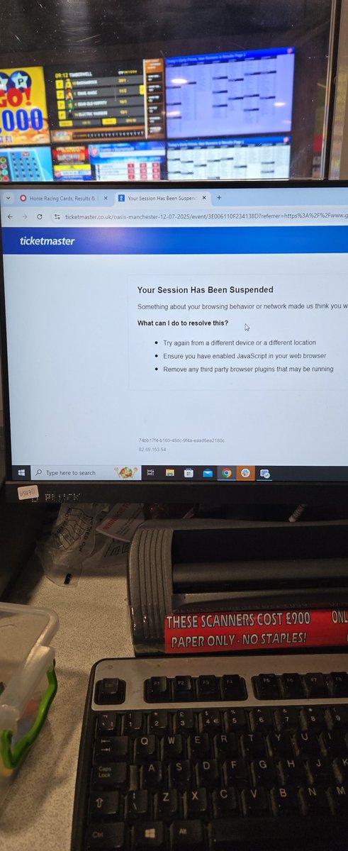 Tombason's tweet photo. Honestly ticketmaster thinks I'm a bot because I had to refresh 50 times because they told me to refresh 50 times to join a que, really excellent work guys @TicketmasterUK https://t.co/BIUvxYw2zq