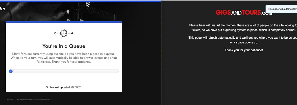 If anyone is booking Oasis tickets ... add one for me? 😂

I'm COOKED right now ... 

Apparently I'm in a queue to get in the queue. 😭