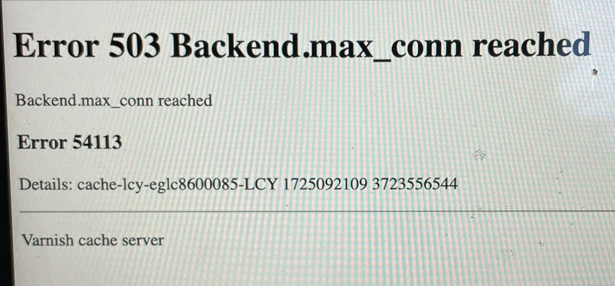 In years to come people will be getting Error 503 tattoo’s to show they tried to join the queue… #oasis #Ticketmaster #Errror503