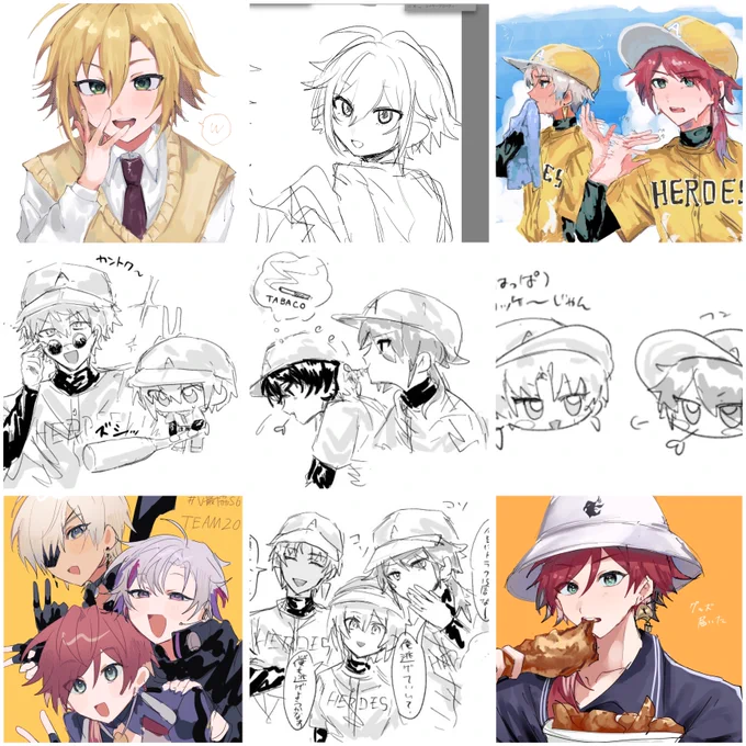 #今月描いた絵を晒そう 

筆乗りまくってた 