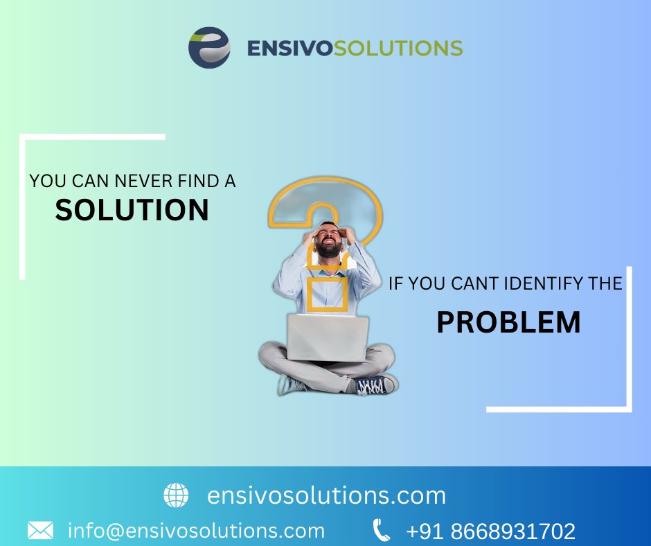 ensivosolutions's tweet photo. We deliver solutions to your problems, so you can focus on what really matters! 💡
.
#EnsivoSolutions #innovation #CustomerConnection #BusinessGrowth #BusinessEfficiency #ERP #SmartSolutions #nagpur #ProblemSolved https://t.co/ctzlrB2sZR