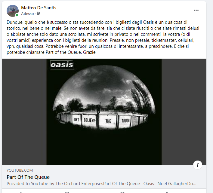 se non avete da fare, con calma #oasisreunion #oasis #OasisLive25 #OasisTickets