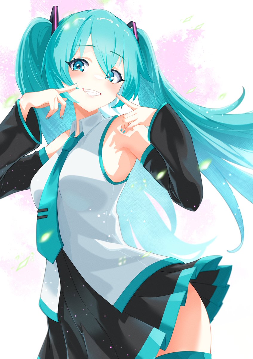 初音ミク「17年目 おめでとうございます! #初音ミク生誕祭2024 #初音ミク」|たちのイラスト