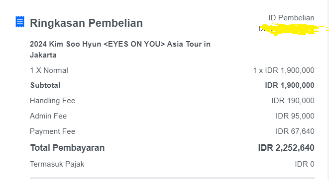 XinDiYa's tweet photo. WTS #WTS #KimSooHyun #EYESONYOUJakarta #AsiaTourInJakarta

Gold Ticket
Section: Gold 501
Seat: F 50x
Harga: Rp 1.800.000,- (UNDER PRICE, BISA NEGO)
Alasan jual: upgrade ke VIP seat

DP 50% pelunasan di venue atau FULL PAYMENT langsung forward email tiket

DM utk tanya2 https://t.co/a8ohYJhQYd
