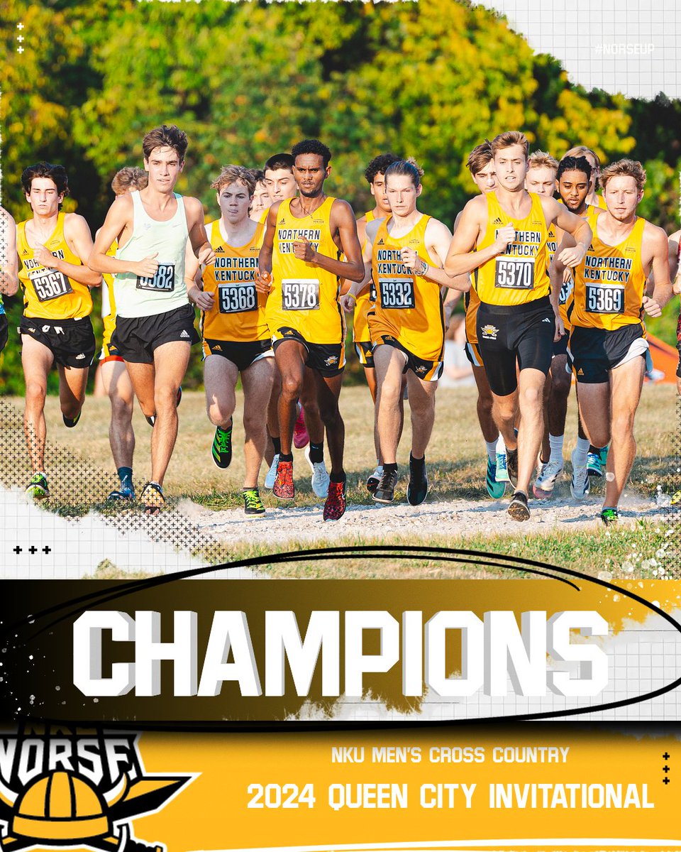 Go ahead and call it a 𝗥𝗨𝗡 for the 𝗥𝗘𝗖𝗢𝗥𝗗 𝗕𝗢𝗢𝗞𝗦 👀

For the first time in school history 👉 your NKU men are Queen City Invitational 𝗖𝗛𝗔𝗠𝗣𝗜𝗢𝗡𝗦!! 🏆

<a href="/NKUNorse/">Northern Kentucky Athletics</a> | #NorseUp
