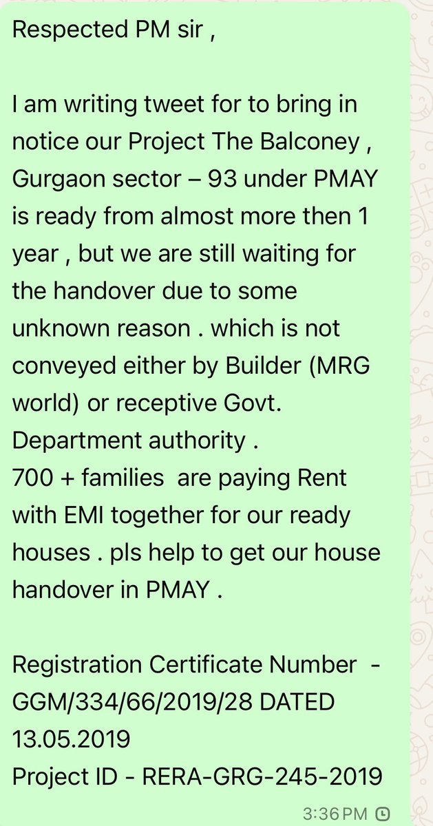 aankitssaxena's tweet photo. @BJP4Haryana Ye sab ka kya fyda 8 months s 800 families apke millennium city m pareshan h har department m jake aye koi response ni h , aj tak koi compliant p bhi action ni hain . https://t.co/2mlIfPdDZJ