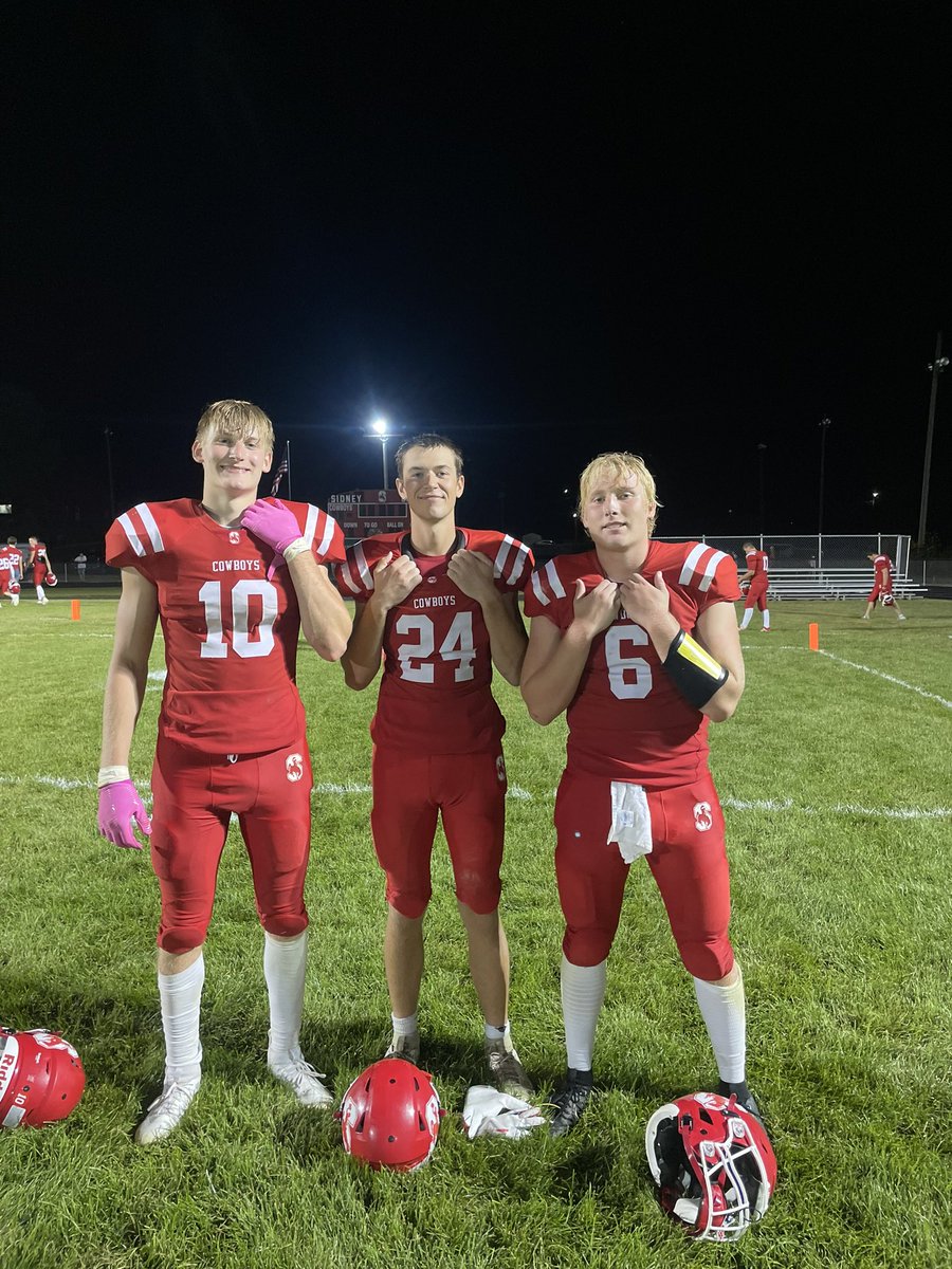 Sidney_AD's tweet photo. Congrats to Coach Eli Bales and company on their 1st win of the season! Student section way to represent!  

Cowboys 44 Eagles 28 
#cowboynation https://t.co/xuykgweAwp