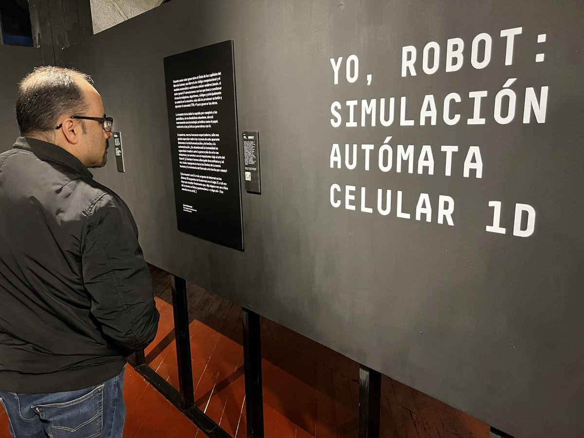 PrensaComunitar's tweet photo. #Arte “Yo, robot. Simulación autómata celular 1D”, una muestra que fue inaugurada esta noche en el Centro Intercultural de #Quetzaltenango. Una exhibición de Bryan Castro 📌 

📷 @Nelton_Rivera https://t.co/7ZIGHiysc9