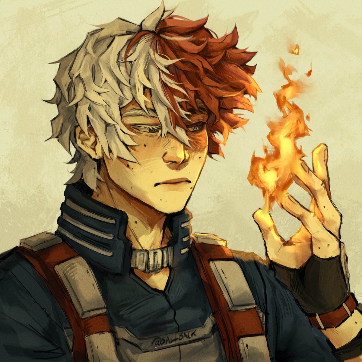 hate this guy but my friend drew me bakugoat so i drew em this in return