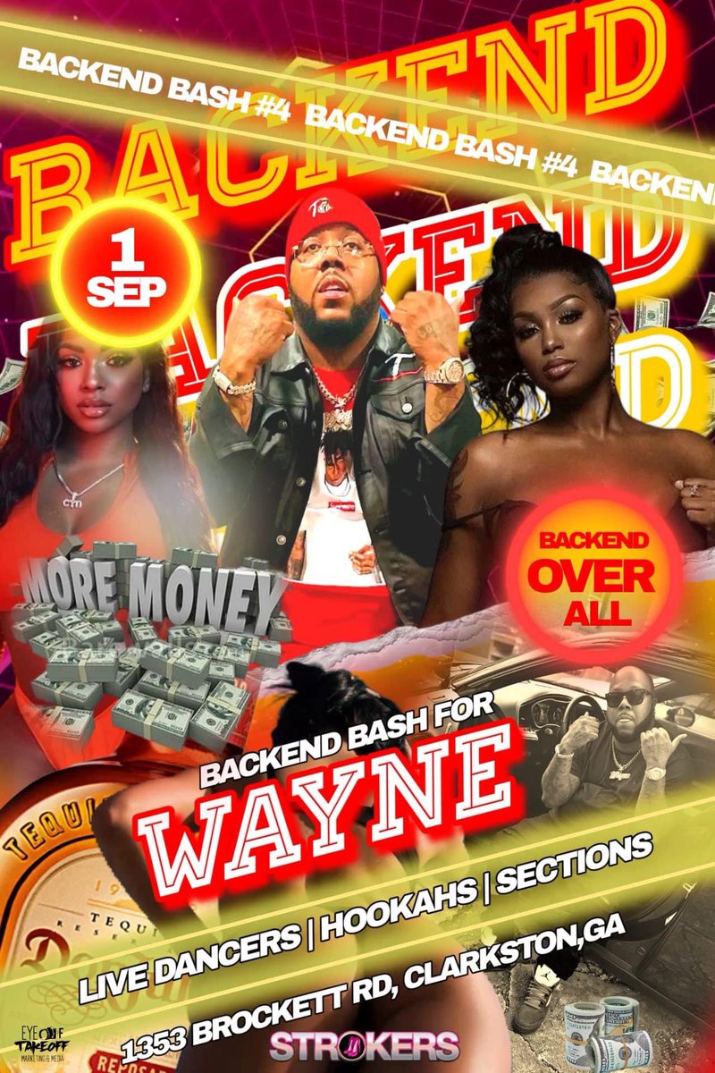 Backendwayne's tweet image. Sunday I'm at Strokers for my backend 4 bday bash 🦅🦅🦅