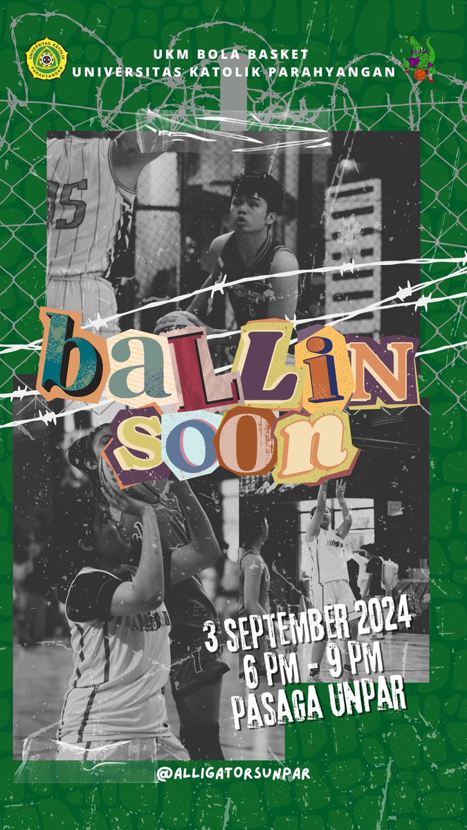 Selamat siang #GatorsFam! Setelah libur panjang sekarang saatnya kembali ke lapangan dan ramaikan UKM Basket UNPAR! 🏀🐊

*Khusus mahasiswa aktif Universitas Katolik Parahyangan