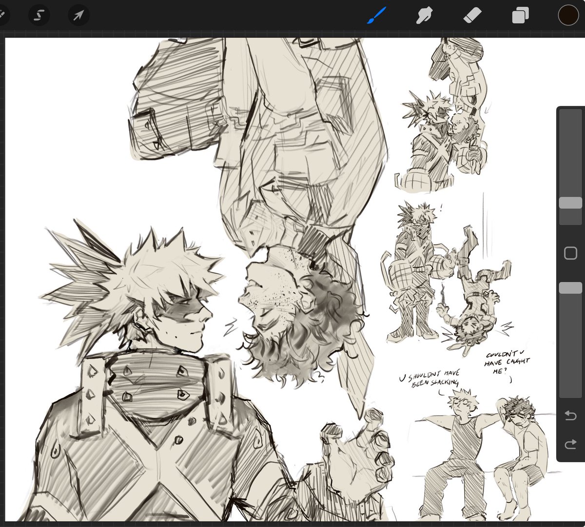 he think he spiderman