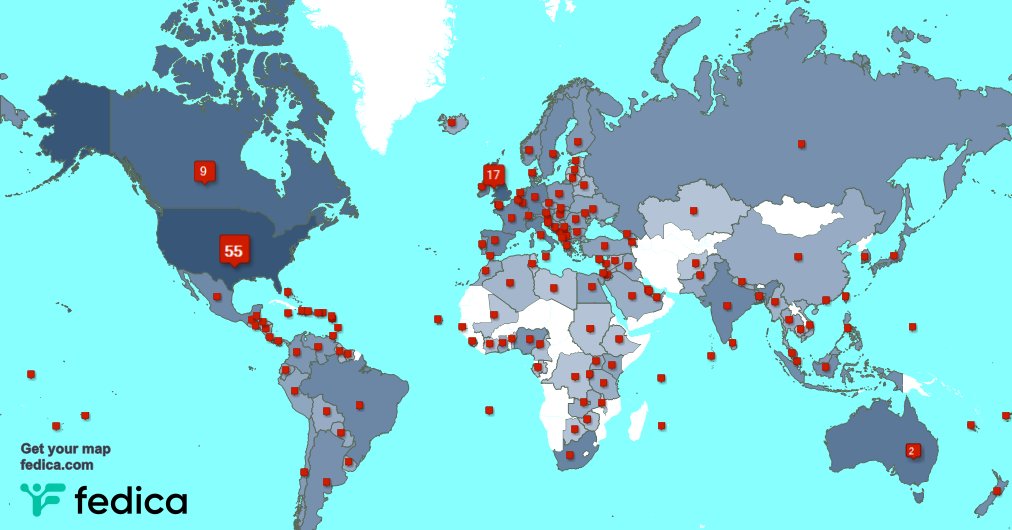 Special thank you to my 8 new followers from Nigeria, and more last week. fedica.com/!MarkkeMusic