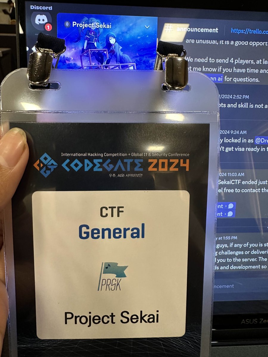 Project Sekai CTF tweet media