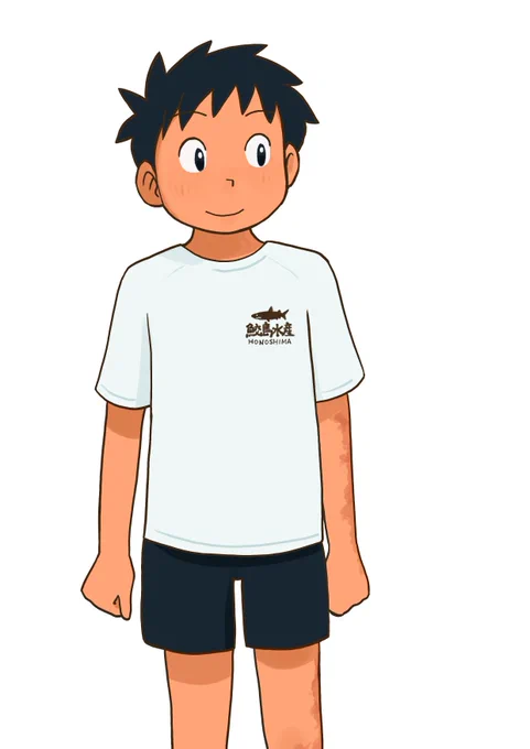 帆島鮫島水産Tシャツ 
