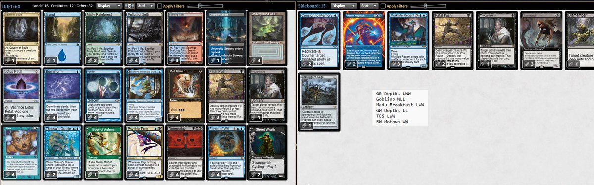 Eureka22422_MTG's tweet photo. Just finished up streaming some DDFT, went 4-2 in the challenge, played a little sloppy, not used to streaming and playing the deck so happy with the result. Also played a 4-1 league in-between rounds. Deck is fun, VOD saved in my twitch, just fast forward through the pauses 😂 https://t.co/2XxVwWumtQ
