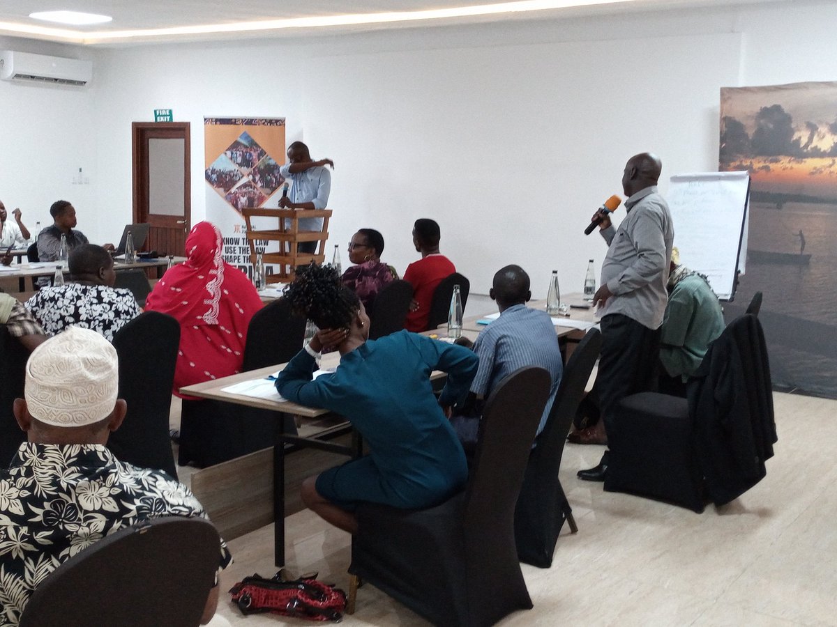 TEC chairman making a comment during validation meeting