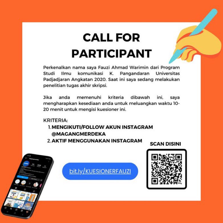 collegemfs's tweet photo. Hallo guys plis help!

Apakah teman-teman ada yang bersedia untuk isi kuesionerku? Aku butuh 384 responden dengan kriteria sesuai foto dibawah:

Ada hadiah gopay 10k buat 10 orang.

Untuk linknya disini:
https://t.co/mYrDGLCgYE
Terima kasih ya! https://t.co/9S0HDHfgdR