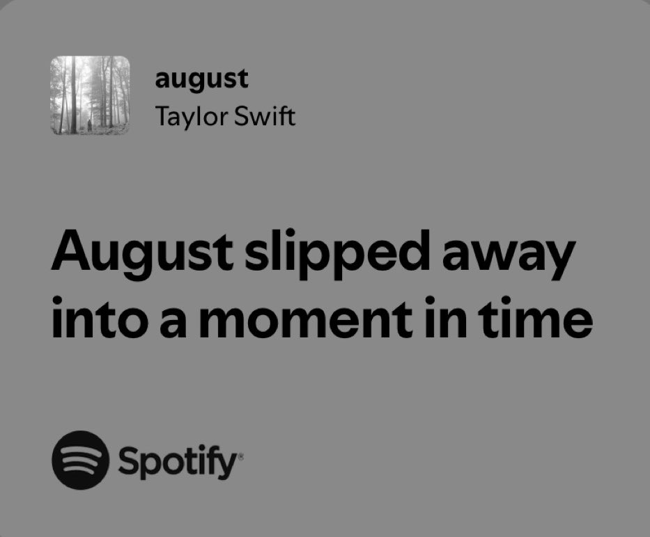 it’s last day of august 🩶