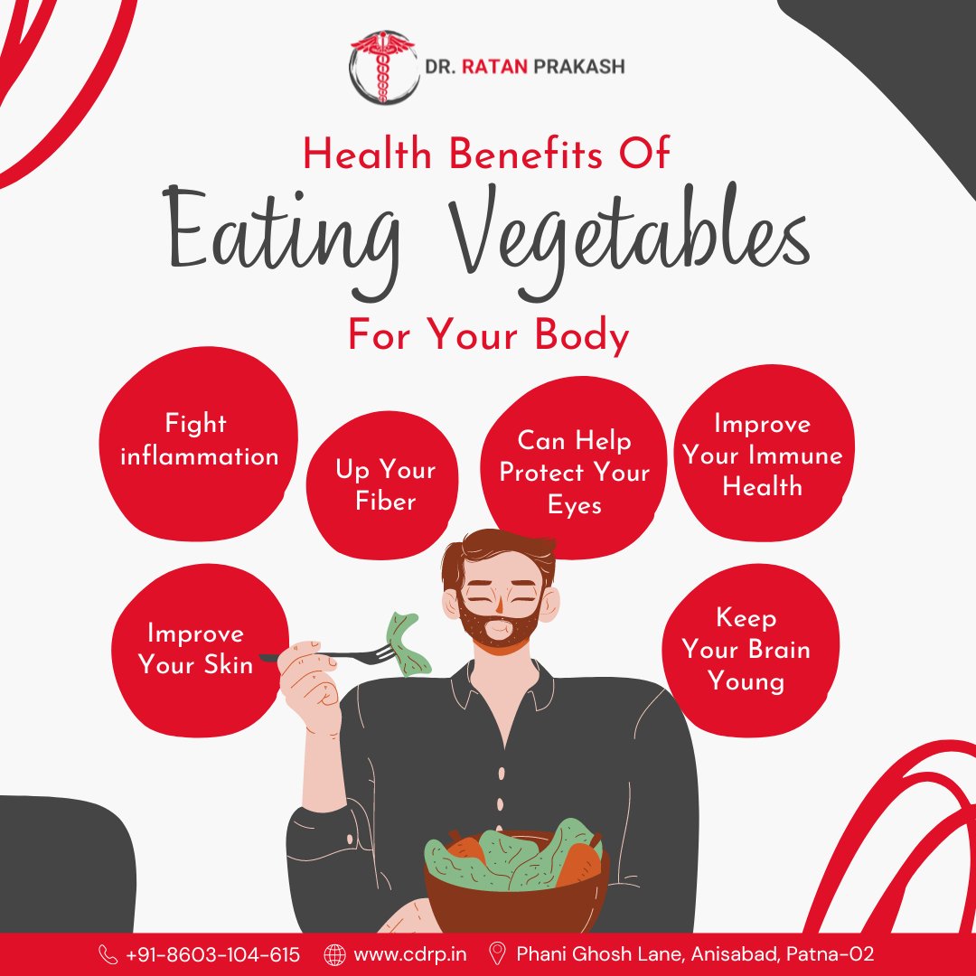ratan_clinic's tweet photo. Eating a variety of vegetables can help fight inflammation, boost your fiber intake, protect your eyes, and improve your immune health.
โ+91-9430-829-175
๐https://t.co/6HLcmXEu0P
#EatYourVeggies #HealthyEating #NutritionalBenefits #InflammationFighter #FiberBoost #EyeHealth https://t.co/Mbe02xmKTM