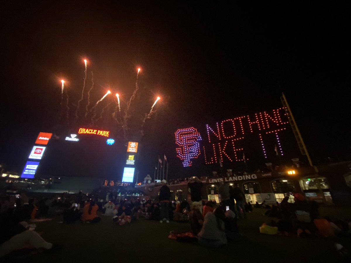Drone show from the field was spectacular.