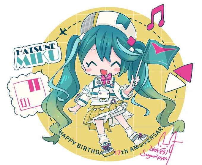 ミクさん17周年あんどおたおめ!ミクさんと一緒ならどんな所にも行けると思っています#初音ミク誕生祭2024 