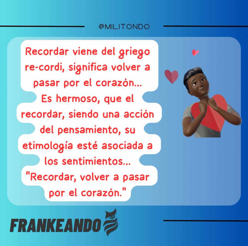Recordar… volver a pasar por el corazón… #frankeando ⁦<a href="/frankeando/">frank</a>⁩